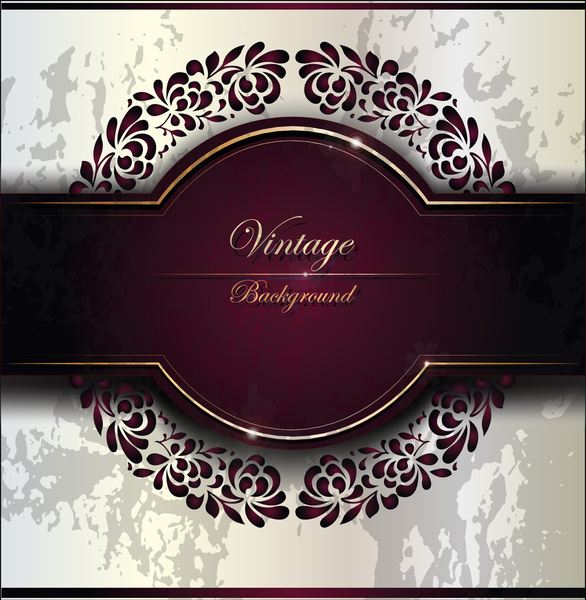 586x600 Purple Vintage Backgrounds Vector Set Free Vector In Adobe