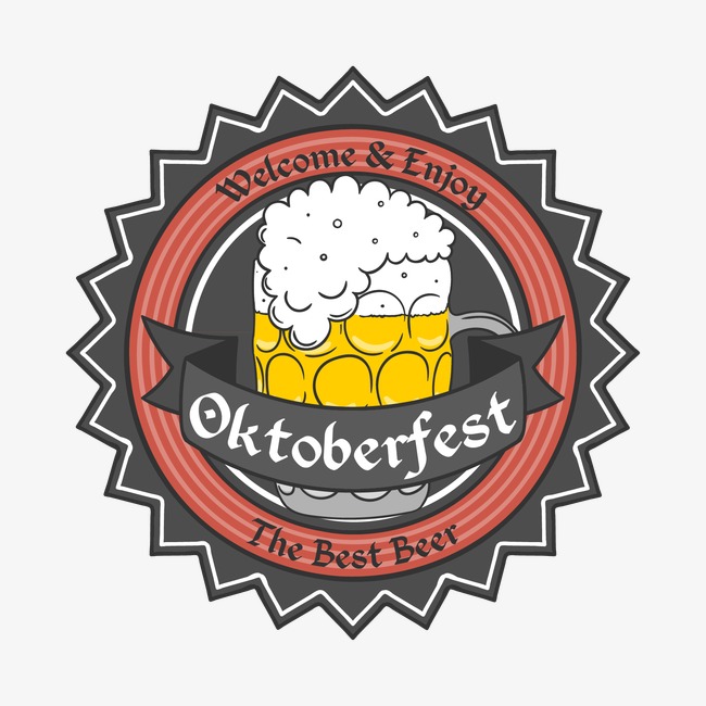 650x650 Vintage Background Oktoberfest Beer Badge, Vintage Vector, Beer