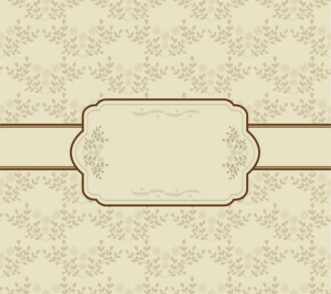 468x415 Vintage Background Seamless Flowers Decoration Classical Frame