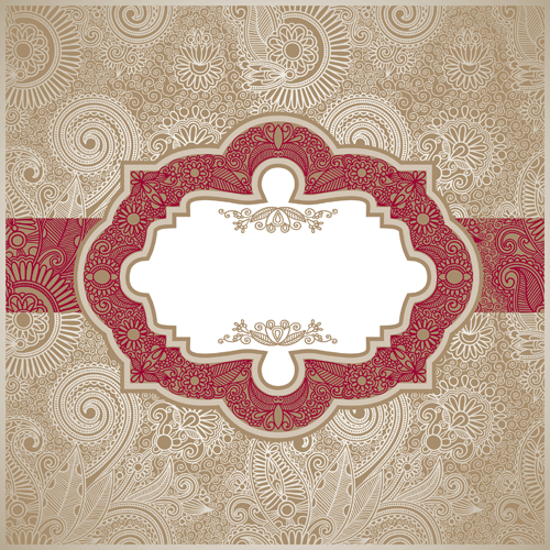 500x500 Vintage Pattern Elements Background Vector 01 Free Download