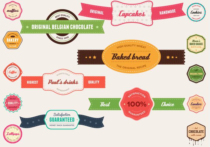 700x490 Vintage Banner And Badge Vector Pack