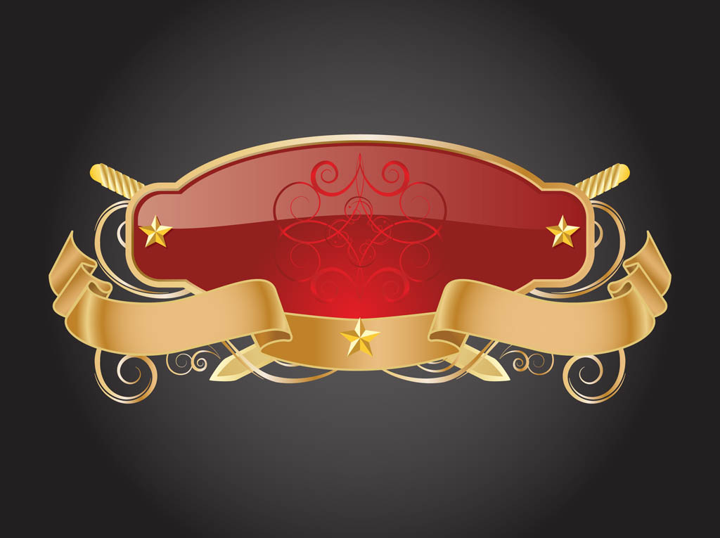 1024x765 Shiny Vintage Banner Vector Art Amp Graphics