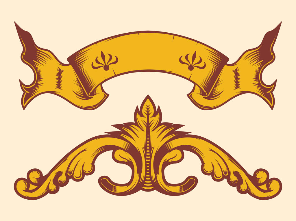 1024x765 Vintage Banner Decorations Free Vectors Ui Download