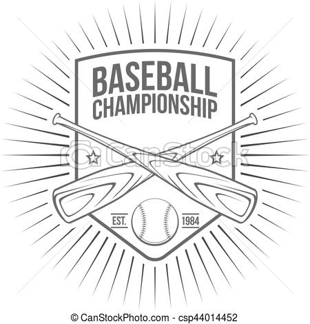450x470 Set Of Vintage Baseball Labels And Badges. Vector Illustration.