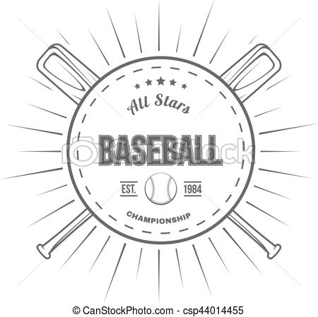 450x449 Set Of Vintage Baseball Labels And Badges. Vector... Clipart
