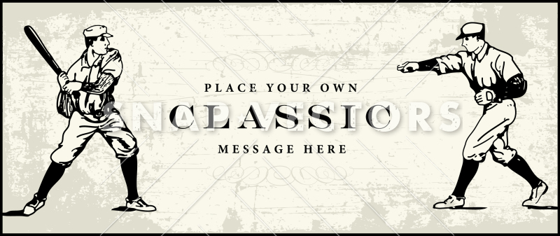 800x337 Vector Vintage Baseball Card