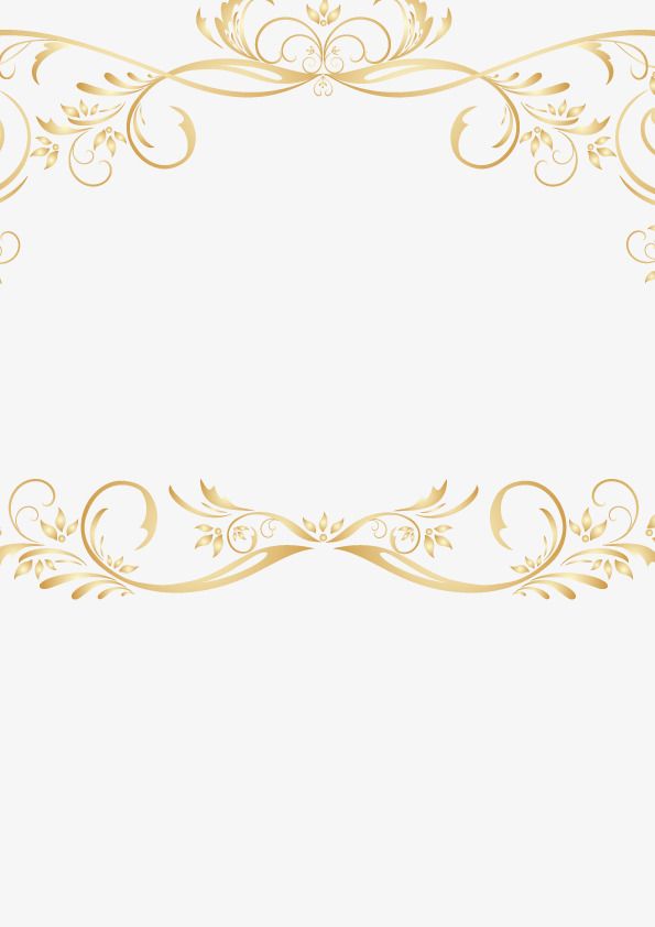 595x842 Gold Vintage Border Vintage Gold Lace Border Vector Retro Golden