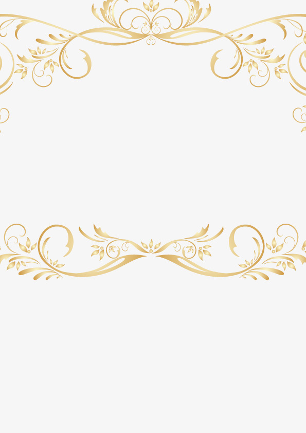 595x842 Vintage Gold Lace Border Vector, Retro, Golden, Lace Png And