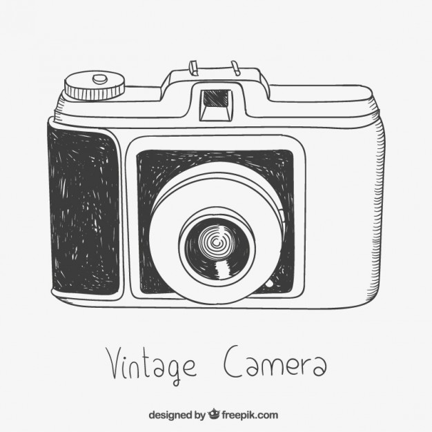 626x626 Sketchy Vintage Camera Vector Free Download