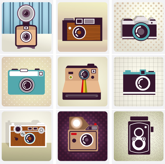 570x567 Vintage Cartoon Camera Vector 4 Eps Format Free Vector Download