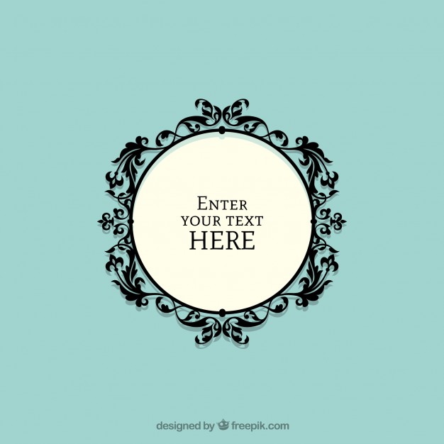 626x626 Ornamental Vintage Circle Frame Vector Free Download