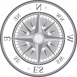 300x300 Marine Or Nautical Compass Navigation Icons Vector Sohadacouri