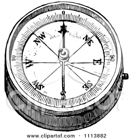 450x470 Vintage Compass Vector