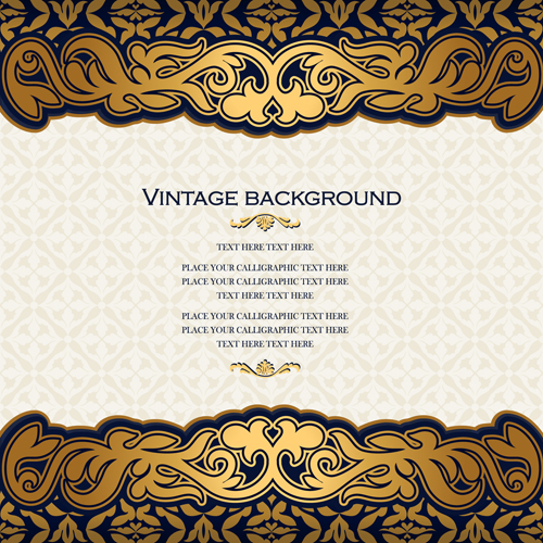 500x500 Luxury Design Vintage Backgrounds Vector 03 Free Download