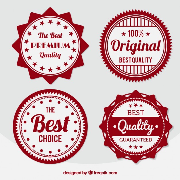 626x626 Pack Of High Premium Labels In Vintage Design Vector Free Download