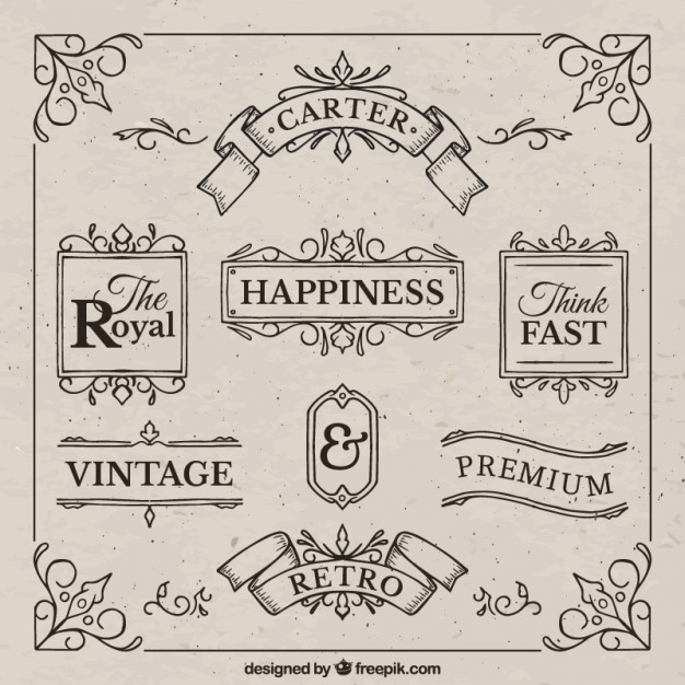 626x626 Sketches Ribbons Pack In Vintage Design Vector Premium Download