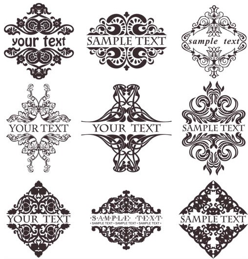508x532 Ornate Vintage Elements Vector Ai Format Free Vector Download