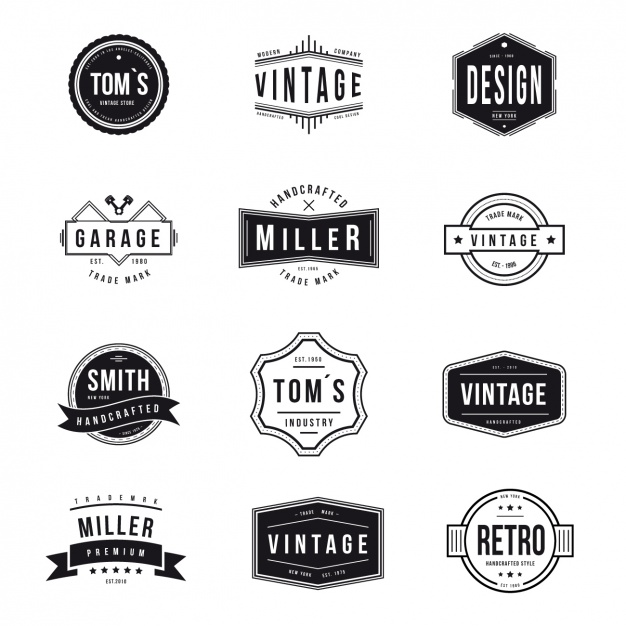 626x626 Vintage Logos Collection Vector Free Download