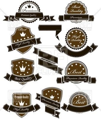 342x400 Vintage Seals And Medals With Ribbons