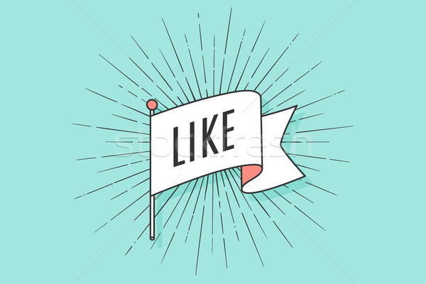 600x400 Old Vintage Flag With Drawing Of Rays And Inscription Like Vector