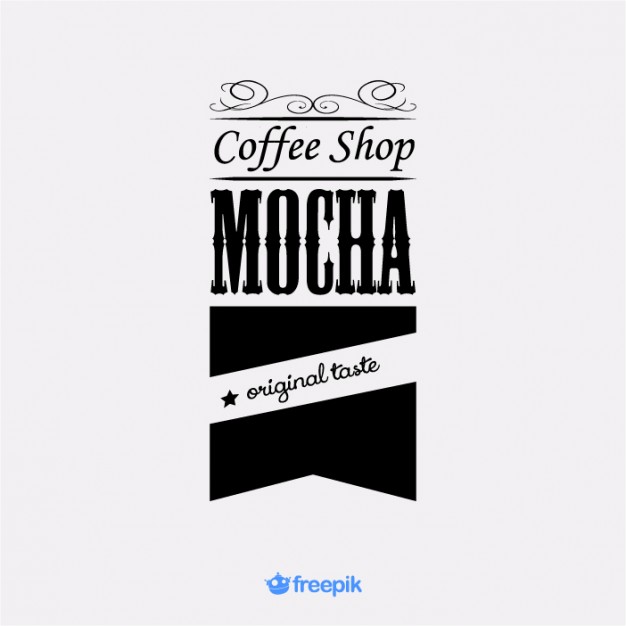 626x626 Vintage Flag Coffee Shop Mocha Vector Free Download