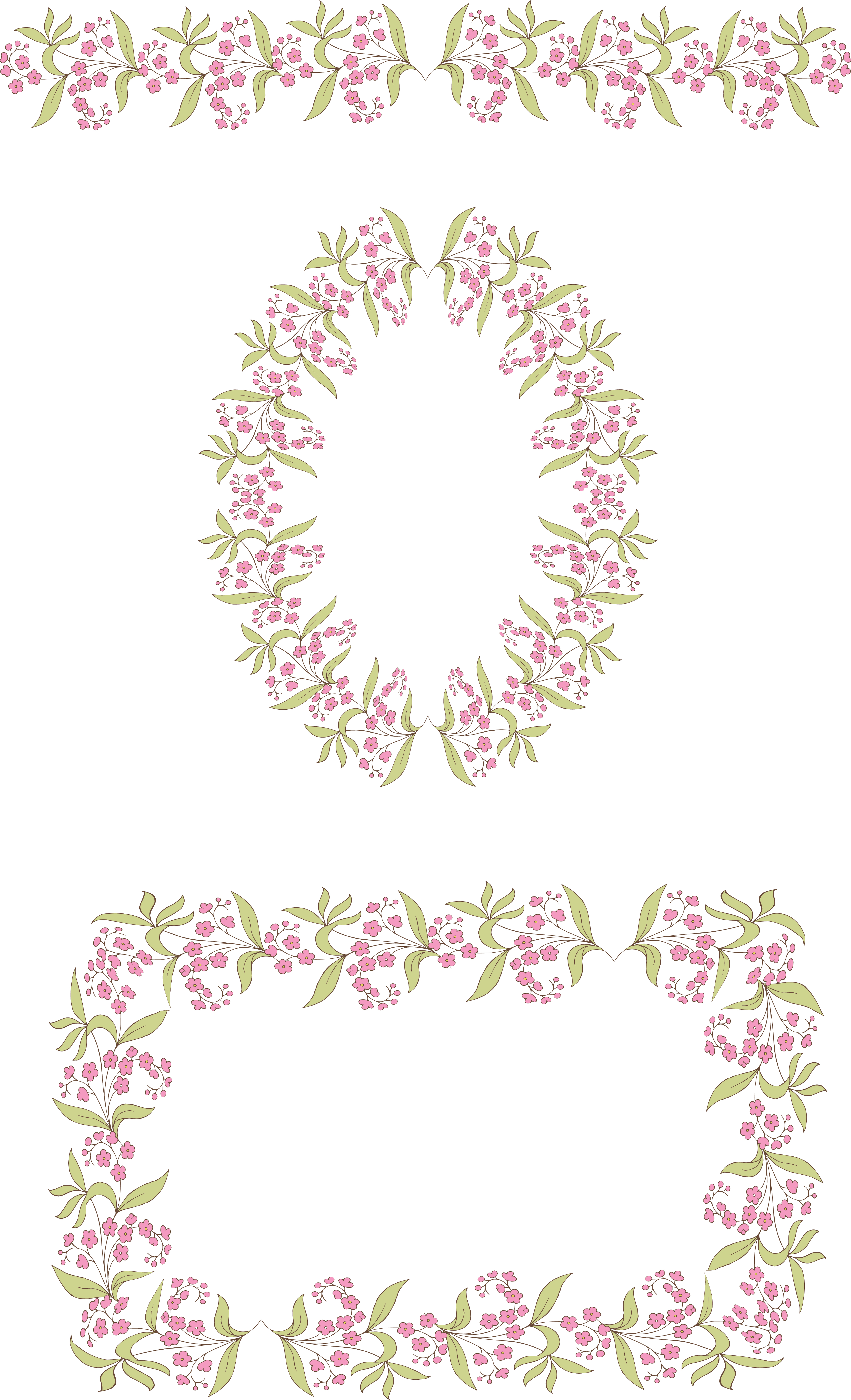 Vintage Floral Frame Vector