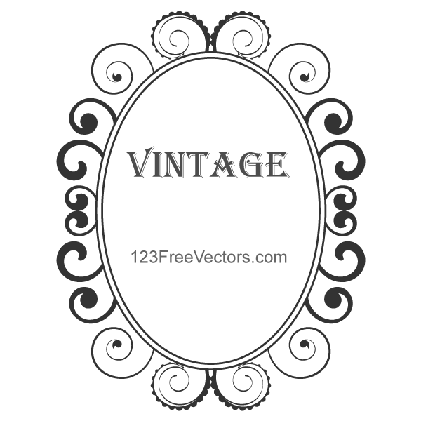 600x600 Free Vintage Floral Frame Psd Files, Vectors Amp Graphics