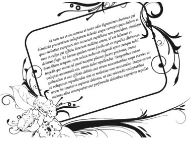 386x282 Vintage Floral Frame Vector Ai,eps Format Free Vector Download