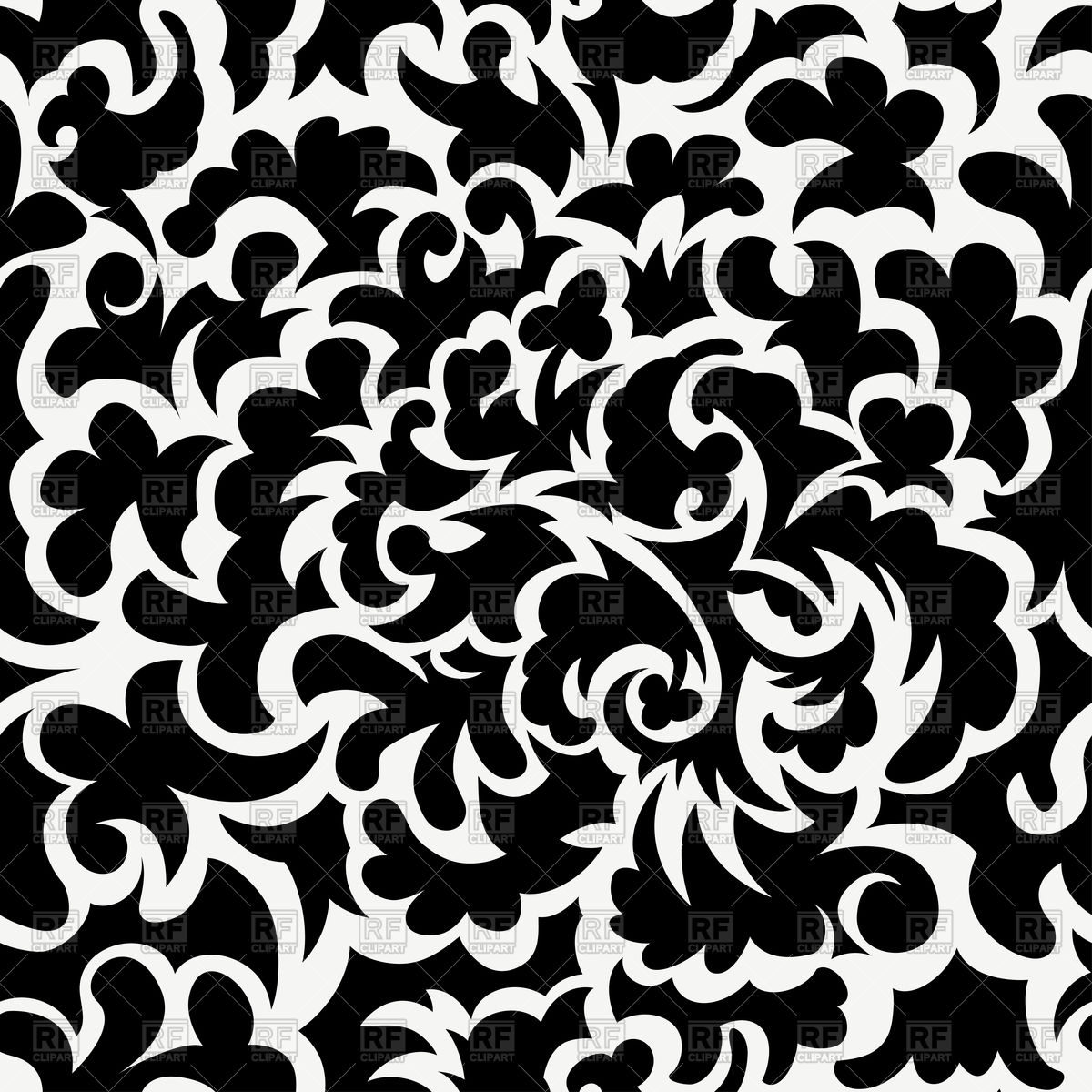 1200x1200 Seamless Vintage Floral Pattern Vector Image Vector Artwork Of