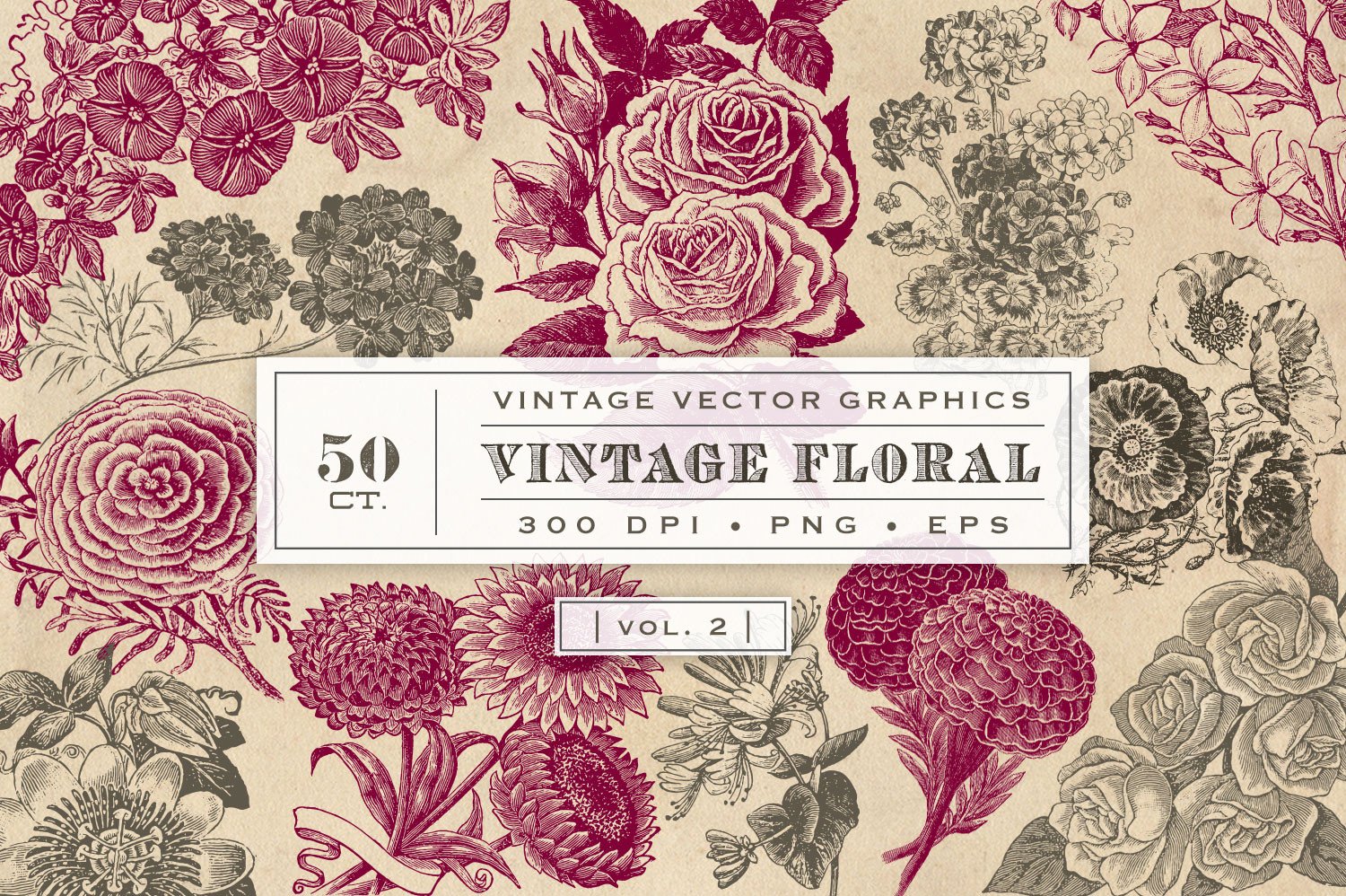 Vintage Floral Vector at GetDrawings | Free download