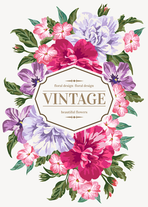 Vintage Flower Vector