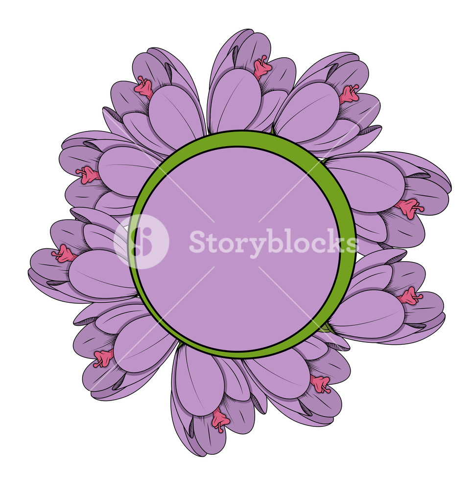 966x1000 Vintage Flowers Vector Frame Banner Royalty Free Stock Image