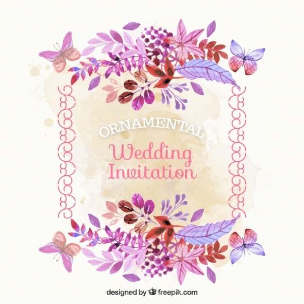 626x626 Retro Flower Vector Free Download Ai Vintage Wedding Card With