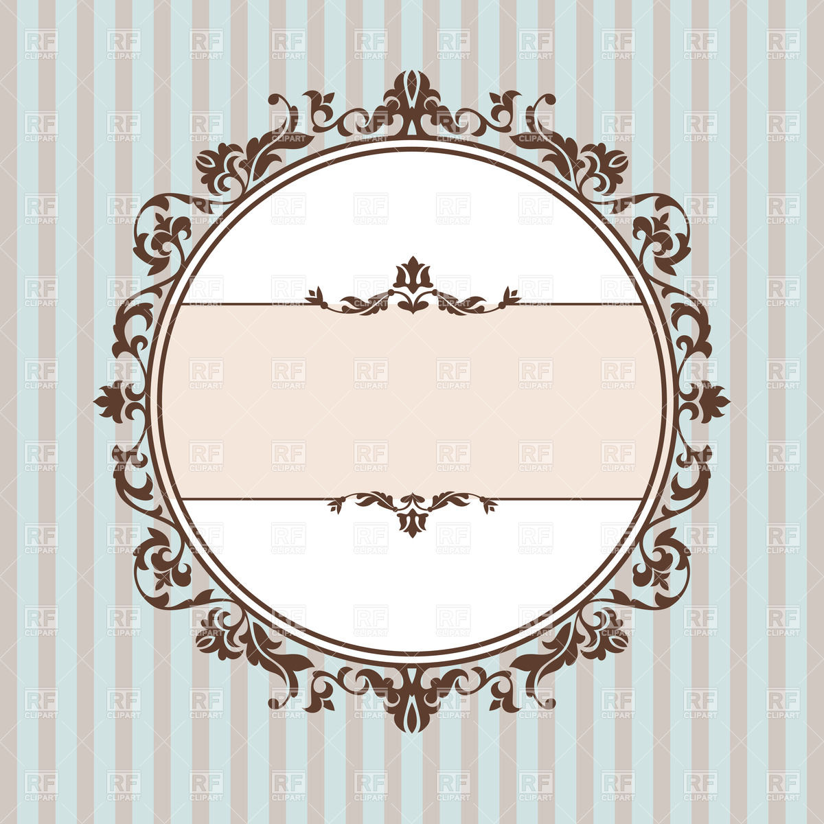 1200x1200 Round Vintage Frame Vector Image Vector Artwork Of Borders And