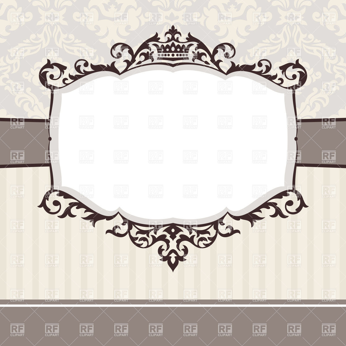 1200x1200 Abstract Cute Decorative Vintage Frame Vector Image Vector