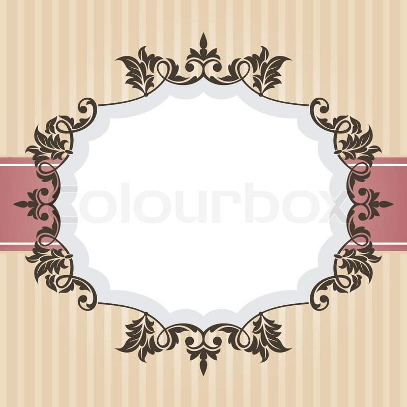 800x800 Abstract Vintage Frame Vector Illustration Stock Vector Colourbox