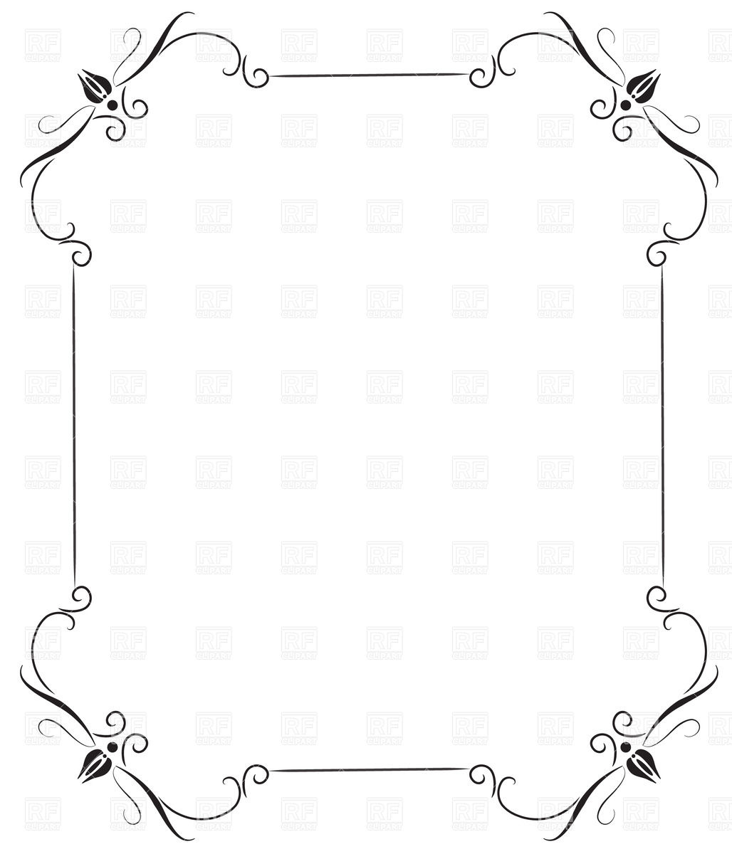1028x1200 Black Vintage Frame Vector Image Vector Artwork Of Borders And