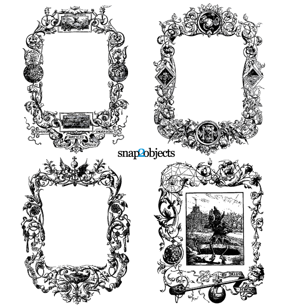 600x630 Free Floral Ornaments Vintage Frames Vector Graphics Free Psd