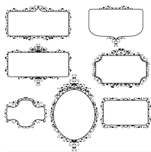 514x515 Stylish Vintage Frames 13 Ai Format Free Vector Download