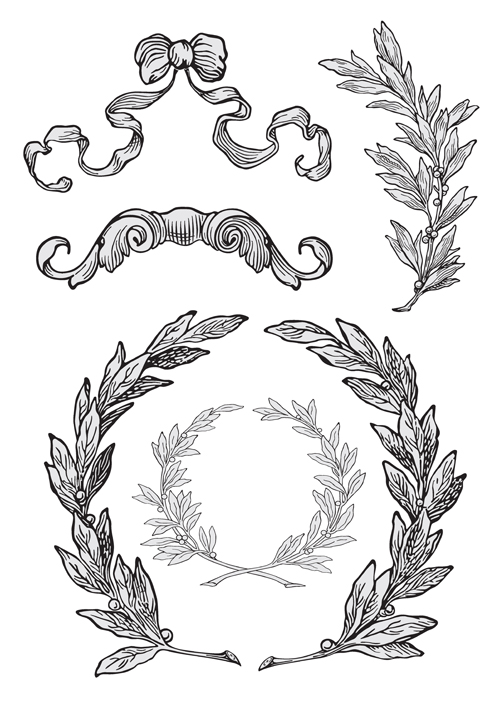 500x706 Elements Of Vintage Frames Vector Set 06 Free Download