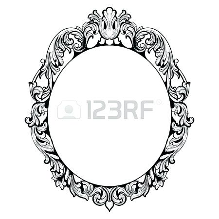 450x450 Picture Frame Vector Blue Border Art Vintage Photo Free Download