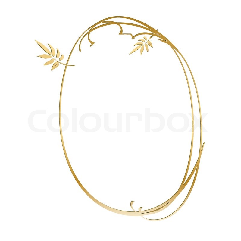 800x800 Gold Vintage Frame