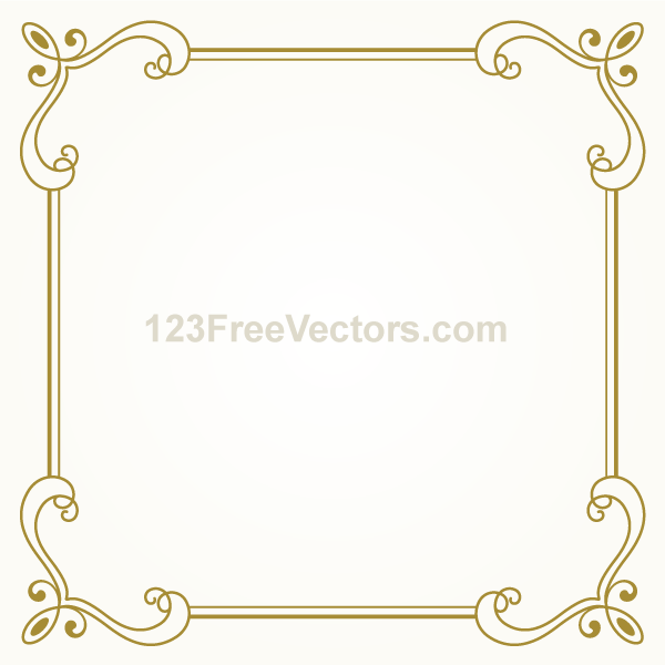 600x600 Vintage Gold Frame Design Vector Graphics On Behance