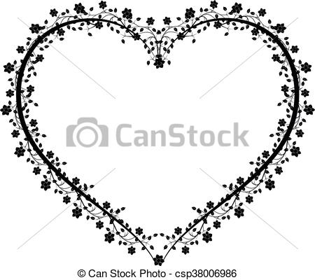 450x400 It Is A Vector Illustration Of A Flourishes Vintage Heart.