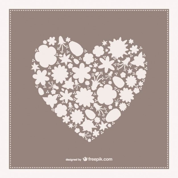 626x626 Vintage Heart Vector