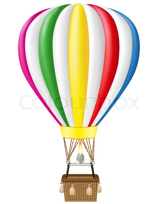 640x800 Hot Air Balloon Vector Illustration Stock Vector Colourbox