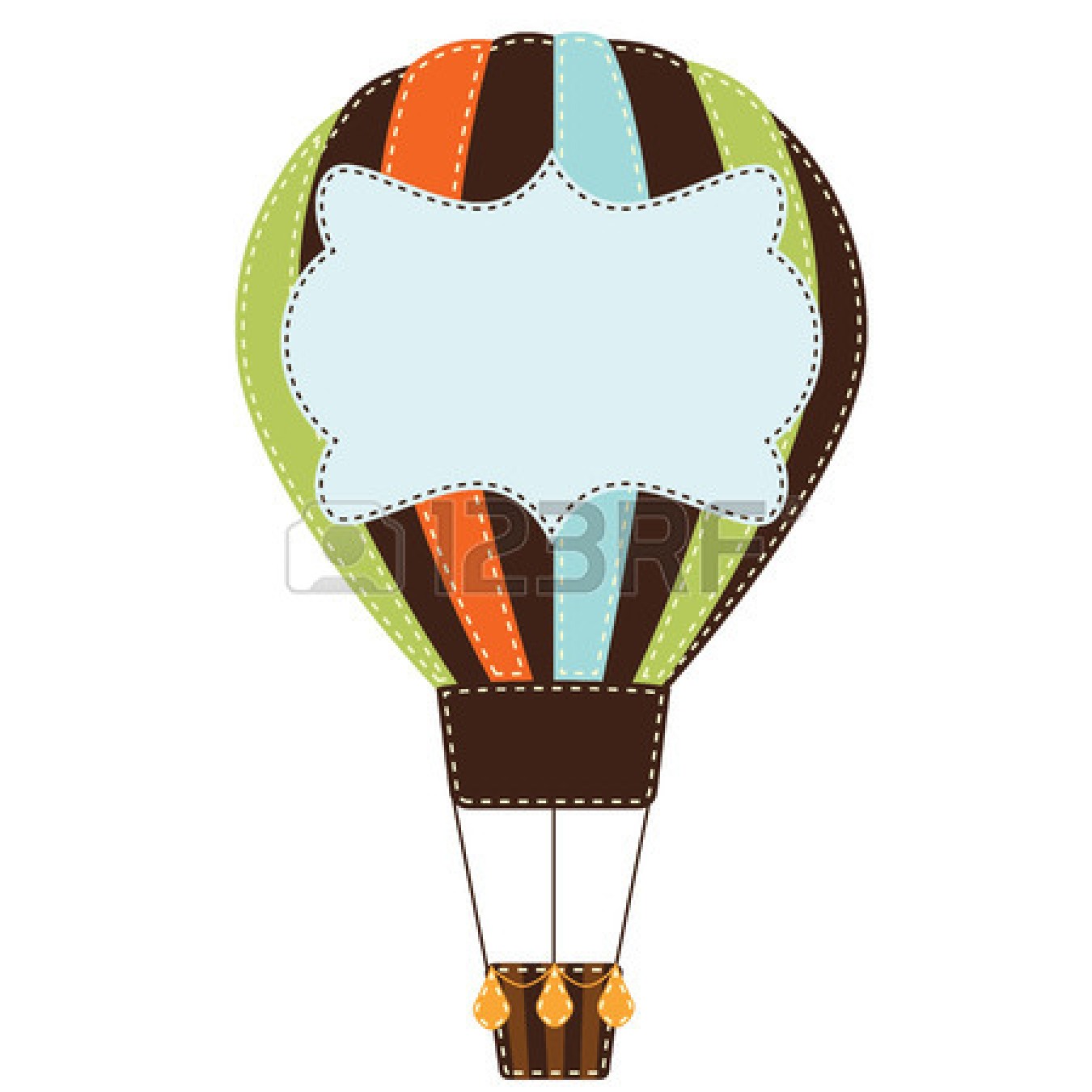 1350x1350 Vintage Hot Air Balloon Vector Clipart Panda