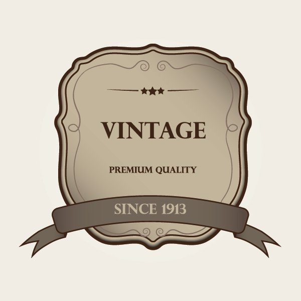 600x600 Vintage Label Vector Graphic Vector Free Vector Download In .ai