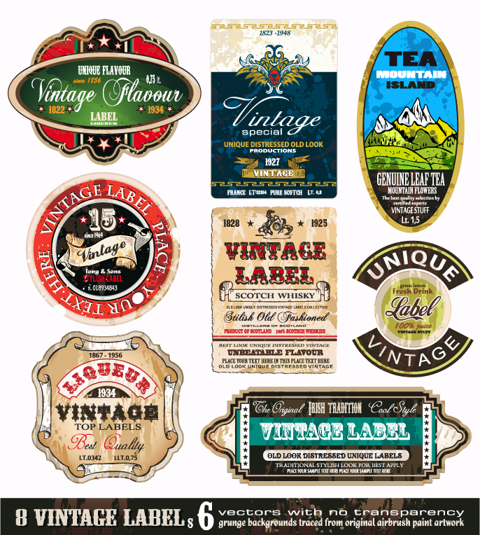 686x764 Vector Retro Label Free Vector 4vector