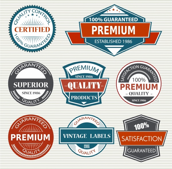 600x592 Vintage Labels Free Vector In Adobe Illustrator Ai ( .ai